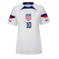 Dámy Fotbalový dres Spojené státy Christian Pulisic #10 MS 2022 Domácí Krátký Rukáv
